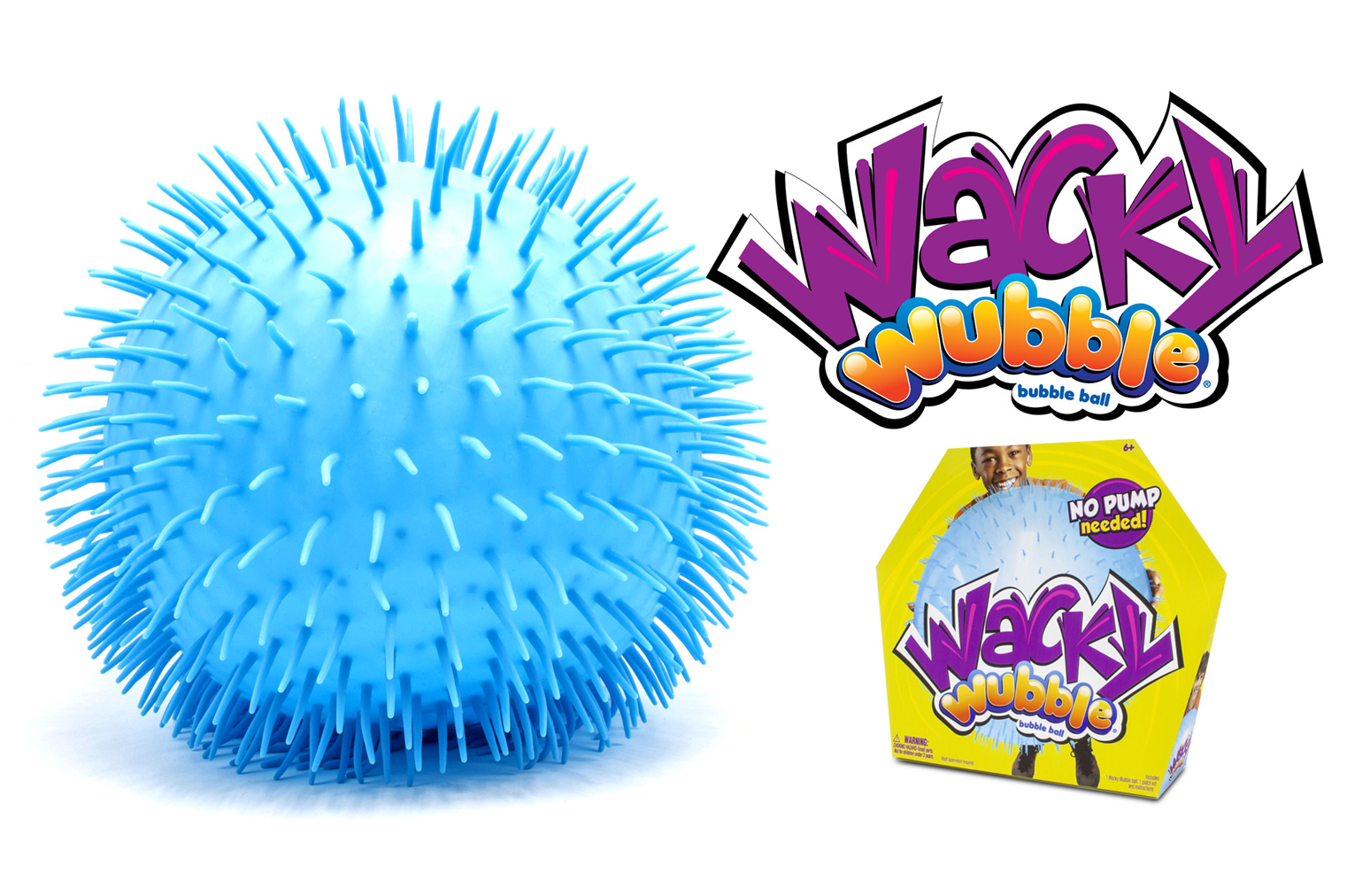 Blue wack wubble bubble ball